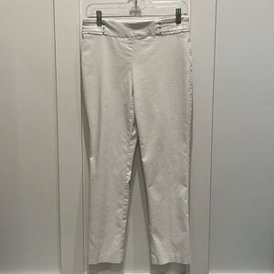 JM Collection White Pull-on Style Pants-FREE w/bundle purchase